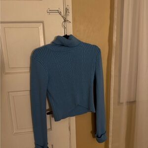 Light blue turtleneck